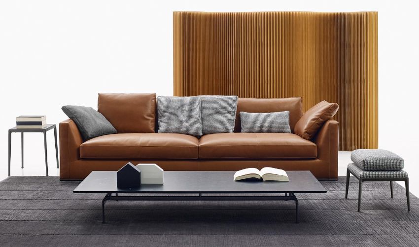 Luxury Lifestyle With Leather Sofa