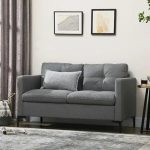 HOMCOM Modern Loveseat Sofa