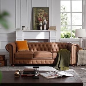 HXUHUWS Classic Chesterfield Sofa